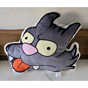 Universal Studios The Simpsons Scratchy The Cat Throw Pillow 16” x 13”